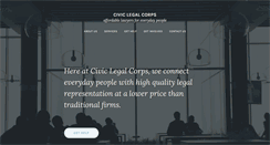 Desktop Screenshot of civiclegalcorps.org